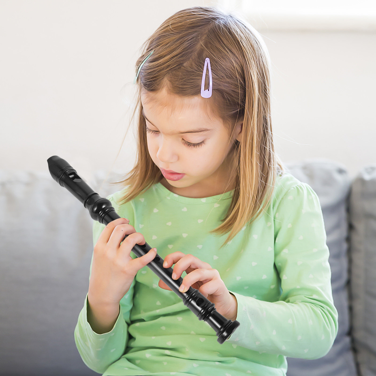 8 Hole Black Transparent ABS R - đánh giá và giá Soprano Recorder Plastic